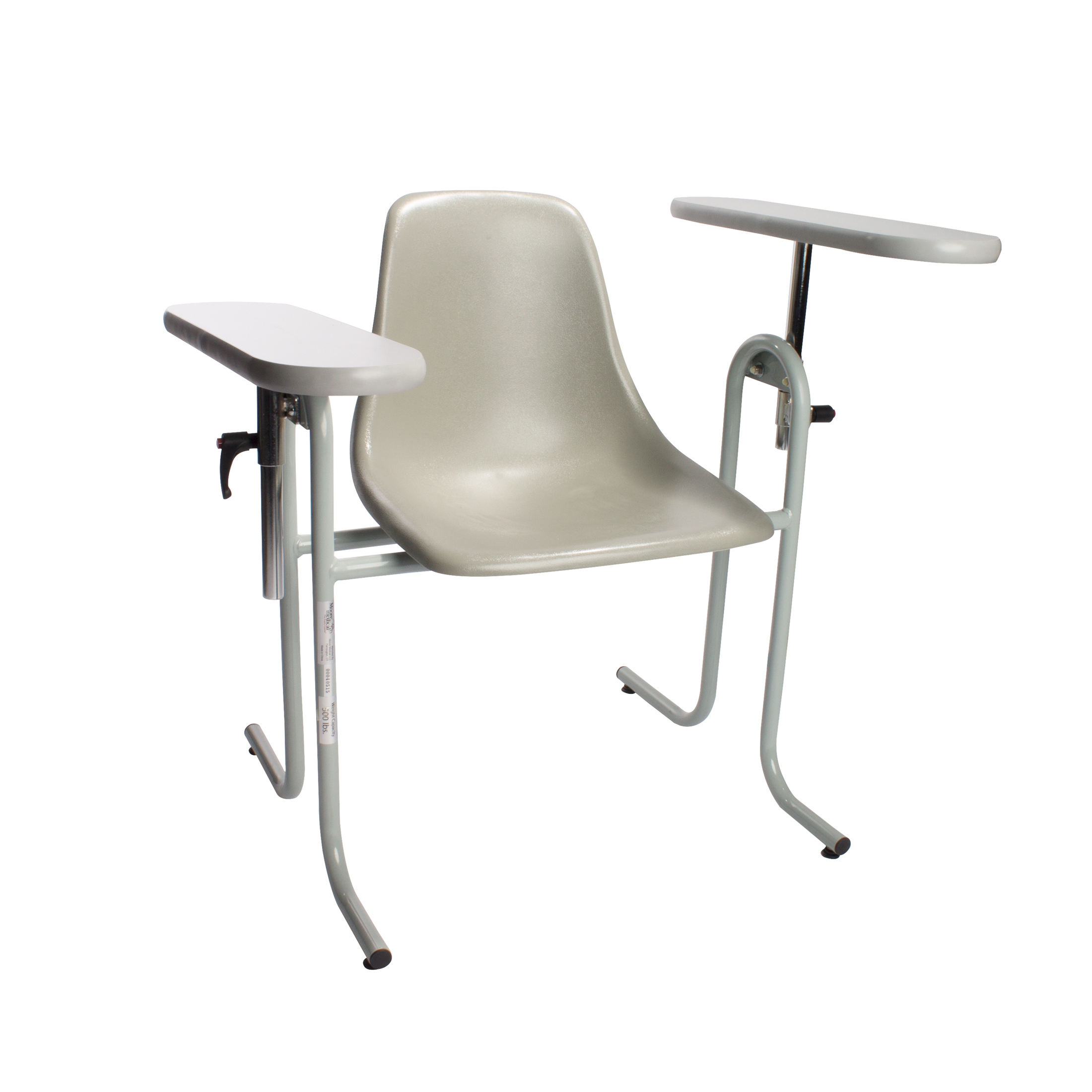 Chair Blood Drawing Steel Frame, Vinyl Seat, 300 lb Weight Capacity by Dukal Corporation  ID 4381